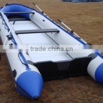 inflatable Aluminum floor pvc boat