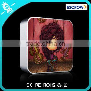 Goth Pattern,18650 Power Bank,Metal Square Power Bank 6000mah photo-2