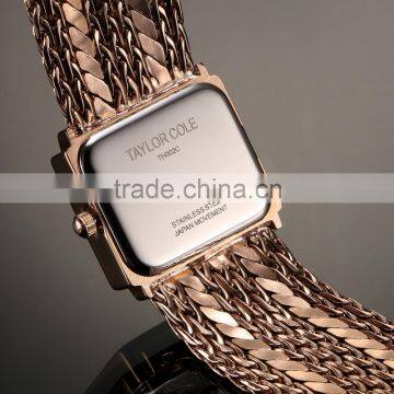 Elegant Rose Gold Brass Tassel Bracelet Quartz Lady Watch photo-5