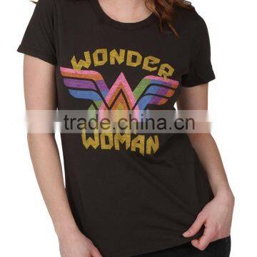 Vintage Colorful Wonder Woman T-shirt photo-3