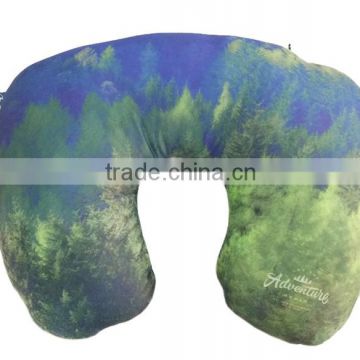 Regular U Shape Micro Beads Printing Travel Neck Pillow