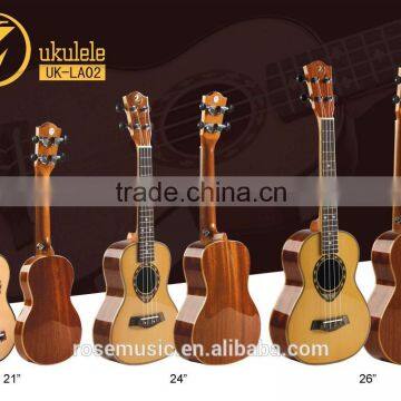 Spruce +sapele Concert Ukulele of High Quality From China Factory(UK-LA02-24)