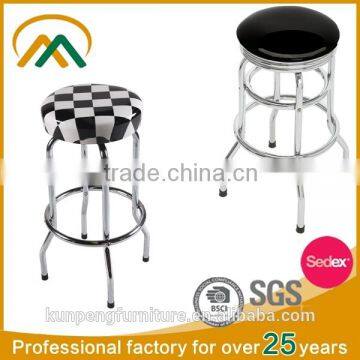 Wholesale Cheap Used Metal Leather Bar Stool KP-BS001