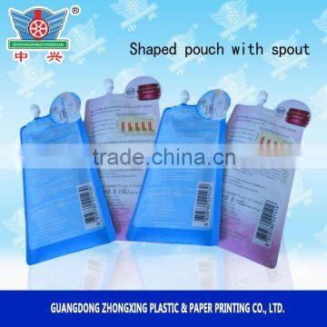 5g Cosmetic Bag of Shaped Stand up Pouch With Spout
