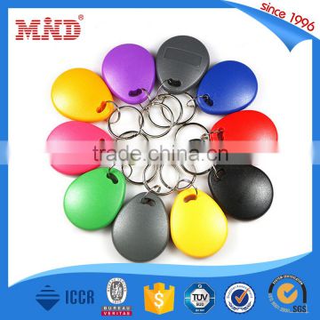 MDK01Cheap stock waterproof ISO14443A RFID key tag/RFID keyfob