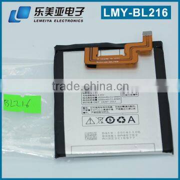 BL-216 K910 battery used mobile phone for lenovo battery polymer 3000mah gb/t 18287-2013 battery BL-216 for Lenovo batteries