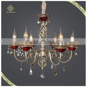 Wholesale Luxury Crystal Candle Pendant Lamp 6 Lights for Hotel