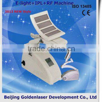 2013 laser tattoo removal slimming machine cavitation E-light+IPL+RF machine lcd seven colour photon beautiful skin instrument