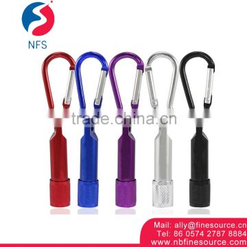 Portable Mini Flashlight Torch Promotion LED Metal Custom Keychain