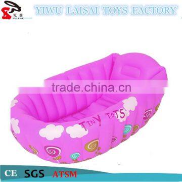 New design easy take inflatable pvc baby bathtub with custom logo printing