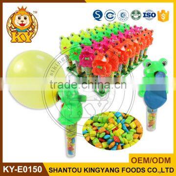 Big Frog Toy Candy With Gum And Balloon In Tray Packing