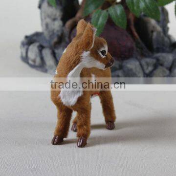 cute and lifelike unstuffed plush animal sex furry deer novel toys for children