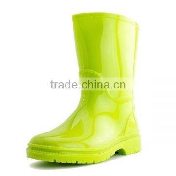 Kids Green PVC Rain Boots