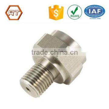Custom made precision aluminum thread parts screw machining