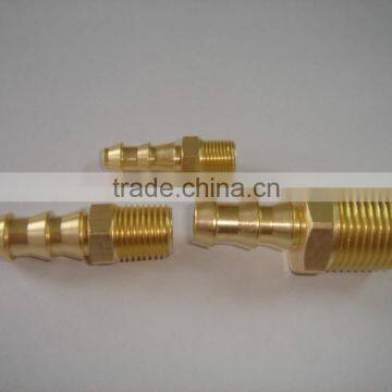 Lock-On Hose Barb TO Male Pipe,Pipe Fitting,Brass Fitting,Pipe valve