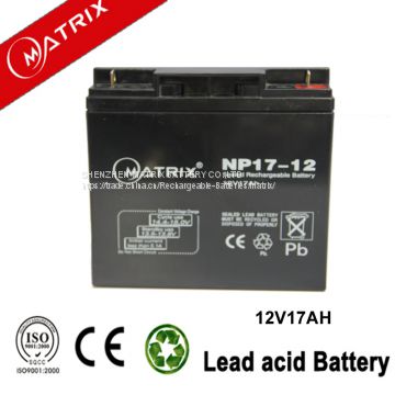 12v 17ah agm solar battery