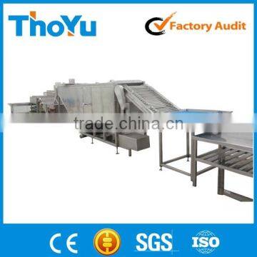 Automatic quail egg production line, quail egg boiler and peeler machine