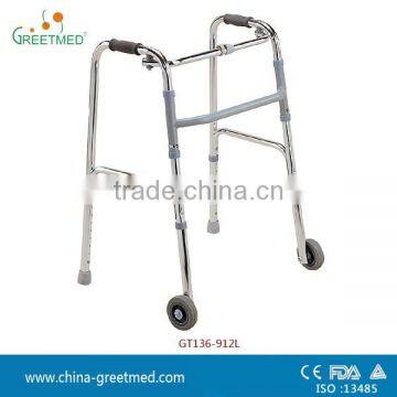 adjustable aluminium folding old people walker for elderly