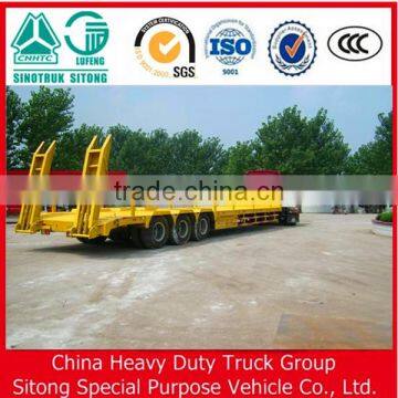 China Hevay Duty Truck Car Lowbed Semi Trailer for Large Equipment Trasportation photo-3