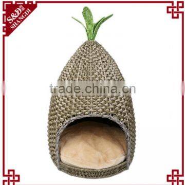 S&D Wholesale Plastic Rattan Pet Dog Cat Teepee Tent Bed Made in P.r.c photo-2