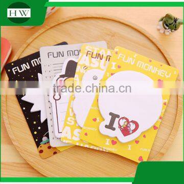 Promotional Wholesale Office Stationery Mini Portable Cartoon Monkey Sticky Note photo-3