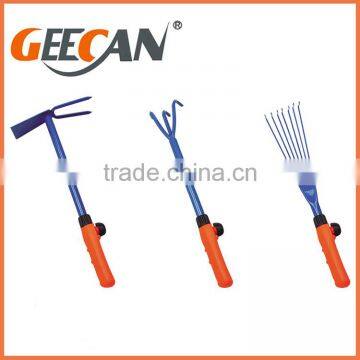 5Pcs/Set Mini Sharp Shovel Rake Plastic Handle Metal Head Plant Tool Set Reinforced Gardening Tools photo-3