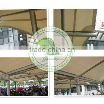 Low Cost Waterproof White PVC Coated Fabric Tensile Building photo-2