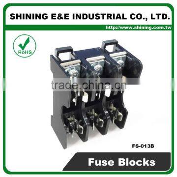 FS-013B 600V 10 Amp 3 Way Midget Type Din Rail Glass Fuse Block photo-4