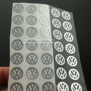 Cheap Custom Chrome Round Adhesive Decoration Stickers photo-2