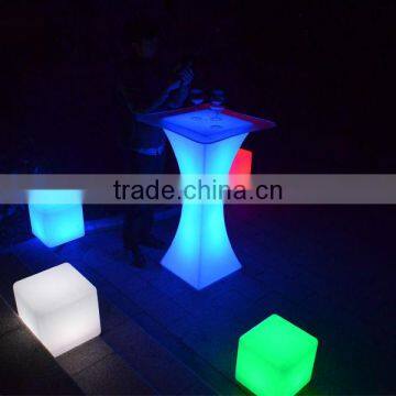 Atmosphere Creating Color Changing Outdoor Event Bar Table