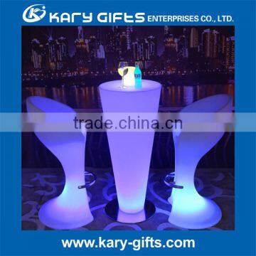 LED Illuminated Cocktail Table Party Led Lighted Table Bar Furniture KFT-6076