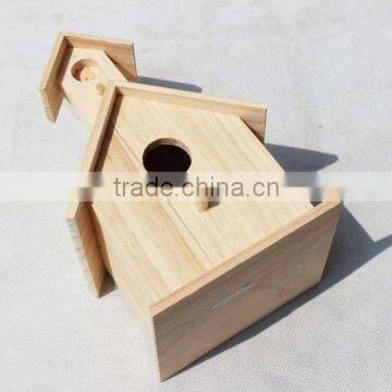 Cheap Unfinished Wooden Bird House Wholesale Wood Bird Nest Cages photo-3