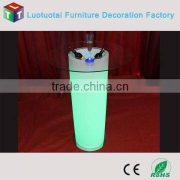 Led Bar Furniture Hight Bar Table/Hot Sell Led Rechargeable Tall Bar Table photo-4