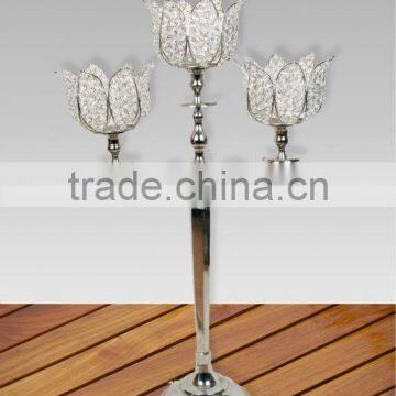wedding table Candelabra/ lotus candelabra/ 3 arms candelabra