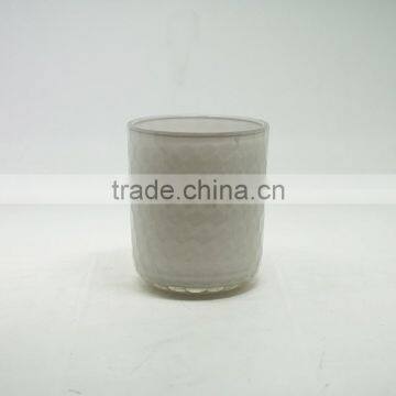 Custom Fish Scale Colored Glass Candle Jar,16oz Cut Glass Candle Holder Votive photo-5