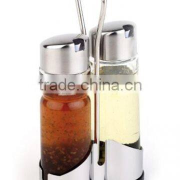 2 Pieces Stainless Steel Condiment Holder For Oil And Vinegar BSCI photo-2