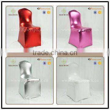 Wholesale Spandex Banquet Metallic Chair Cover Wedding photo-2