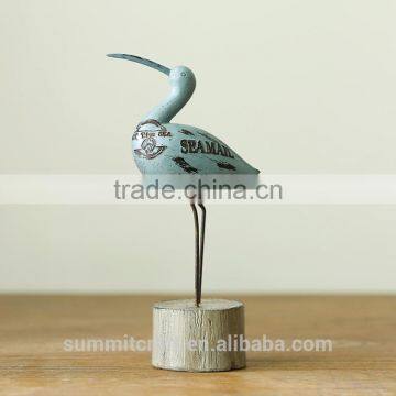 Resin Blue Seagull Figurine Decoration Seagull Craft photo-2
