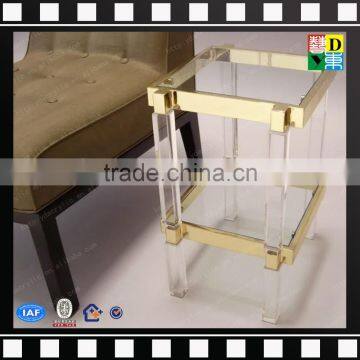 2016 Comfort Acrylic Furniture Sofa,brown Fabric Acrylic Leg Modern Two Seats Sofa photo-2