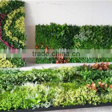 Home and outdoor decoration synthetic cheap artificial vertical green grass wall E08 04B03