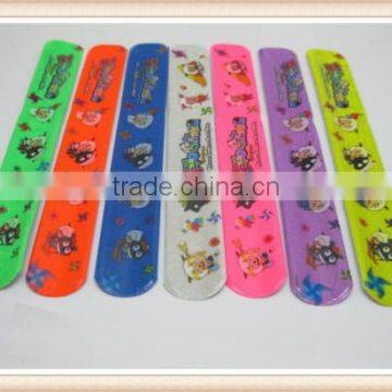 100X Cartoon Sheep Reflective Magic Ruler Slap Band Bracelets Assorted