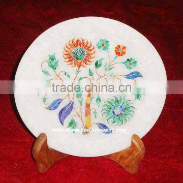 Marble Micro Mosaic Inlay Plate Home Decorative