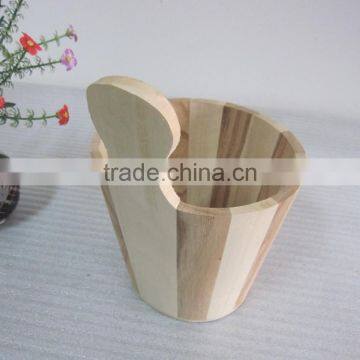 Custom Wooden Barrel, High Quality Wooden Cask, Wooden Bucket With Handle photo-3