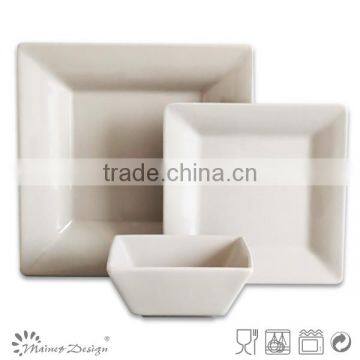 High Quality Square Gray Stoneware Dinnerware Set photo-5