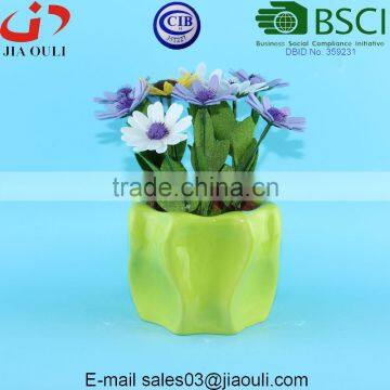 BSCI Audit Factory Dehua Ceramic Planter Pots Succulent Plants Pot for Home Decoration photo-2