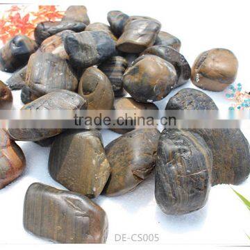 White Black Round Jade Pebble Wholesale