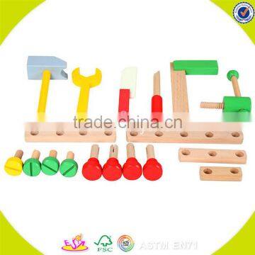 2017 Wholesale Kids Wooden Hand Tool Toy New Design Baby Wooden Hand Tool Toy Cheap Children Wooden Hand Tool Toy W03D072 photo-3