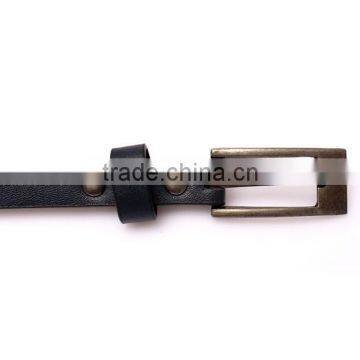 Wholesale Rivets Decorated Pin Buckle Sex Girl Thin PU Waist Belt Adjustable Eyelets Belts photo-2