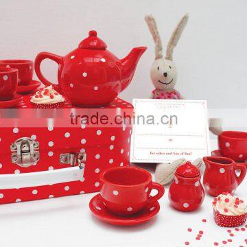 2015Hot selling cheap Plastic Tea Set Children kitchen toy for Christmas Holiday Gifts From Dongguan Manufacturer
