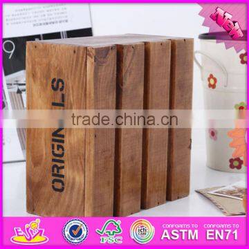 2016 New Fashion Children Wooden Kids Storage Box, Most Popular Wooden Kids Storage Box W08C162 photo-2